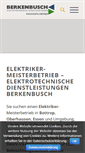 Mobile Screenshot of elektro-berkenbusch.de