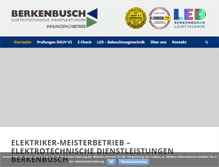 Tablet Screenshot of elektro-berkenbusch.de